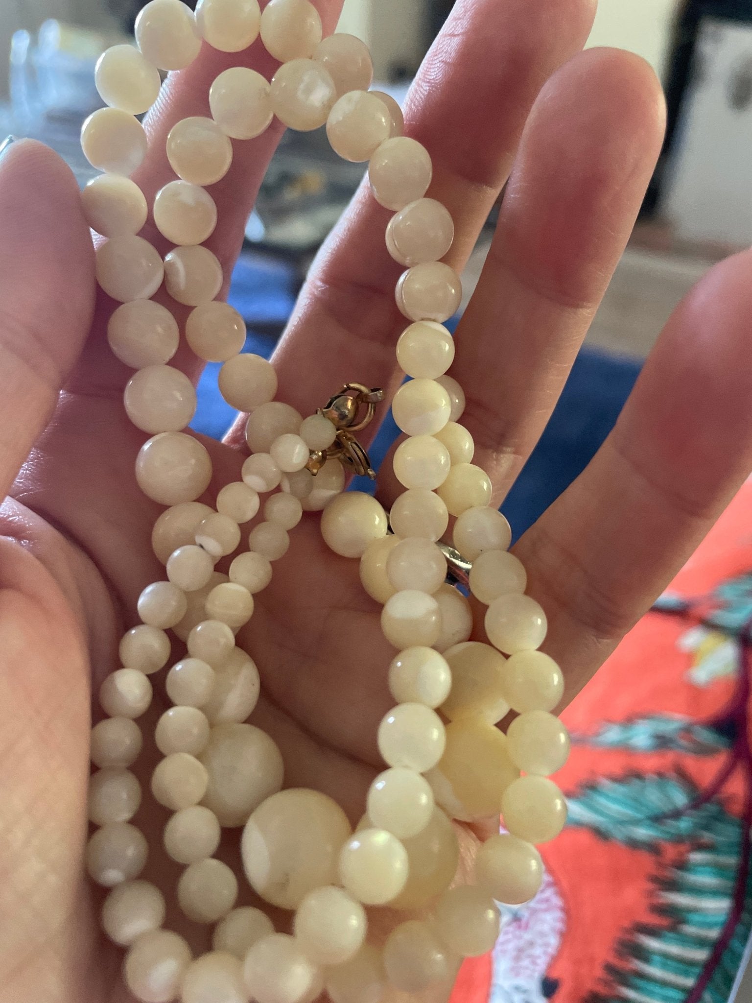 Art Deco Mother of Pearl Necklace - Natalia Willmott