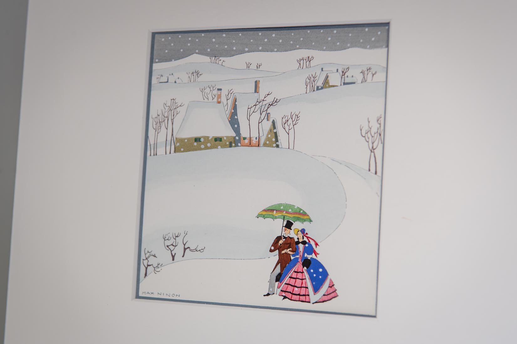 Art Deco Pochoir Christmas image - Snow by Max Ninon - Natalia Willmott