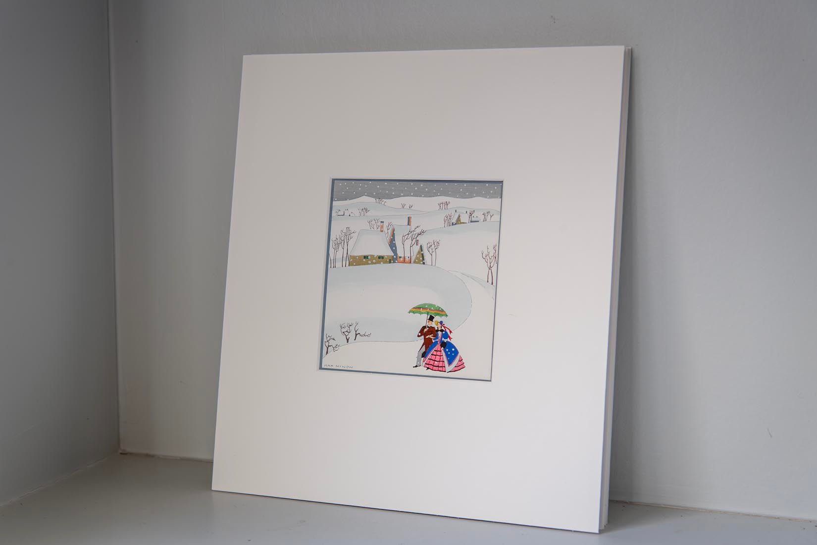 Art Deco Pochoir Christmas image - Snow by Max Ninon - Natalia Willmott