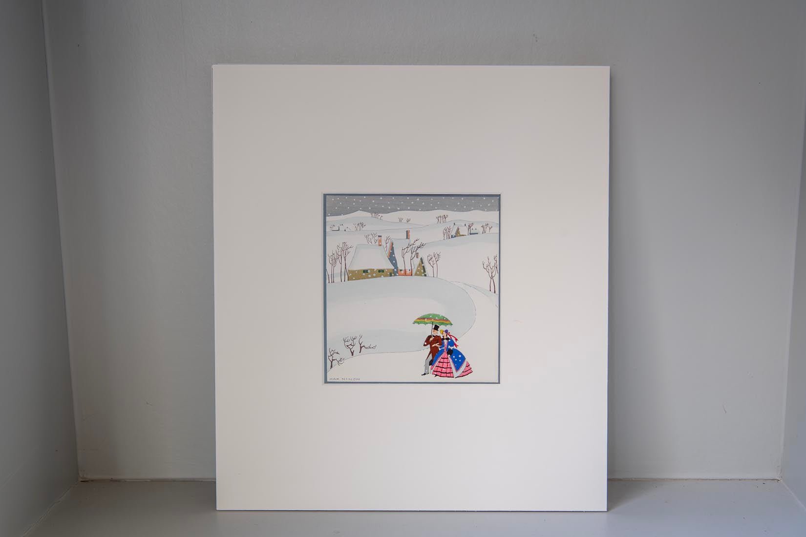 Art Deco Pochoir Christmas image - Snow by Max Ninon - Natalia Willmott