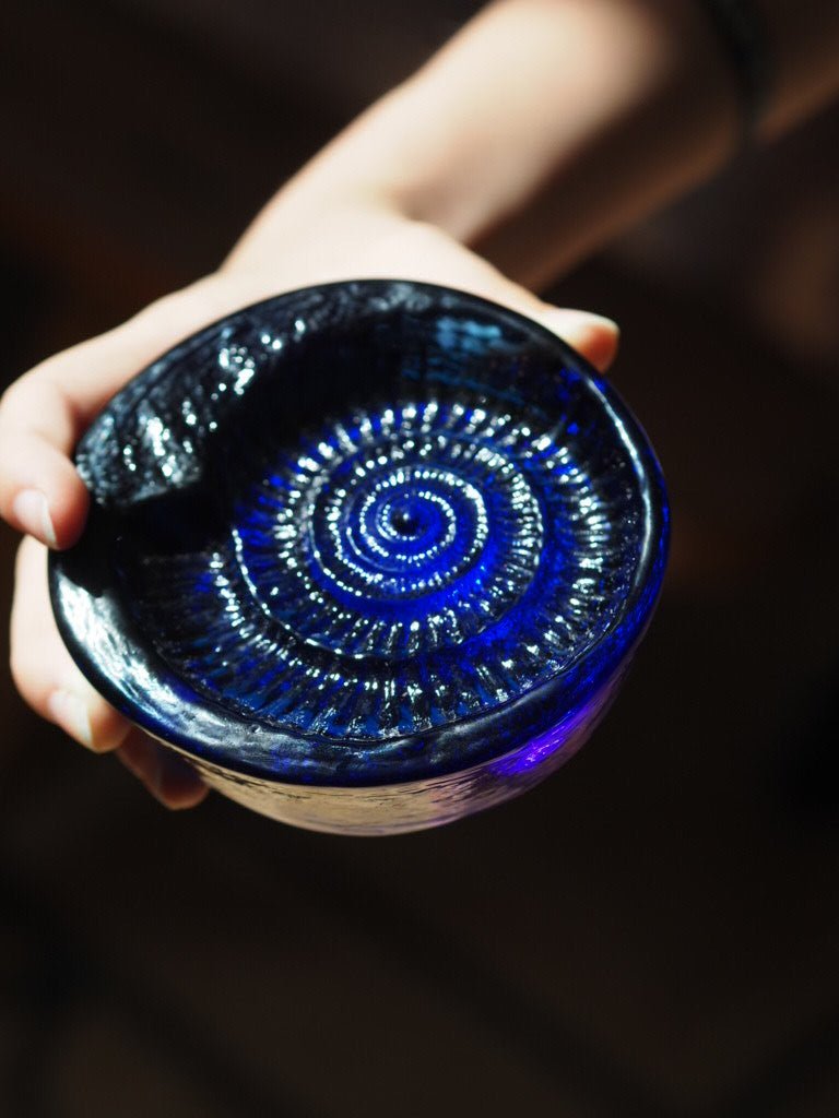 Art glass ammonite and shell - Natalia Willmott