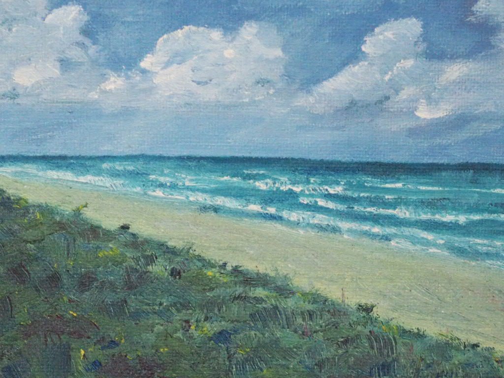 At the seaside painting - Natalia Willmott