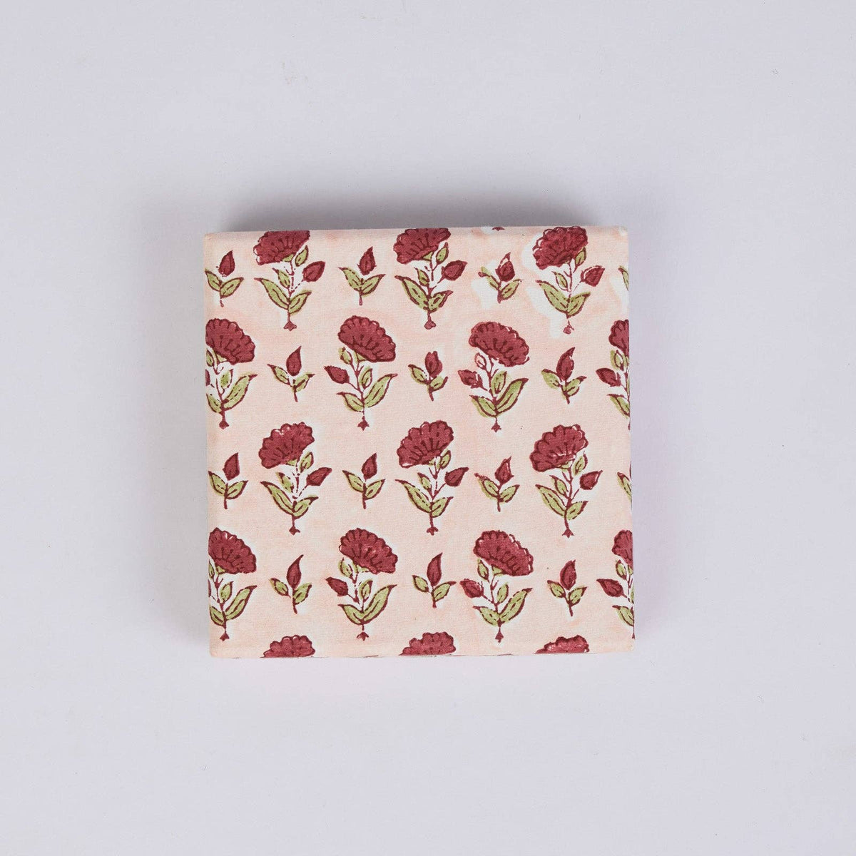 Boxed Decorative Enamelled Coasters (Set of 2) - Ditsy Floral Scarlet - Natalia Willmott