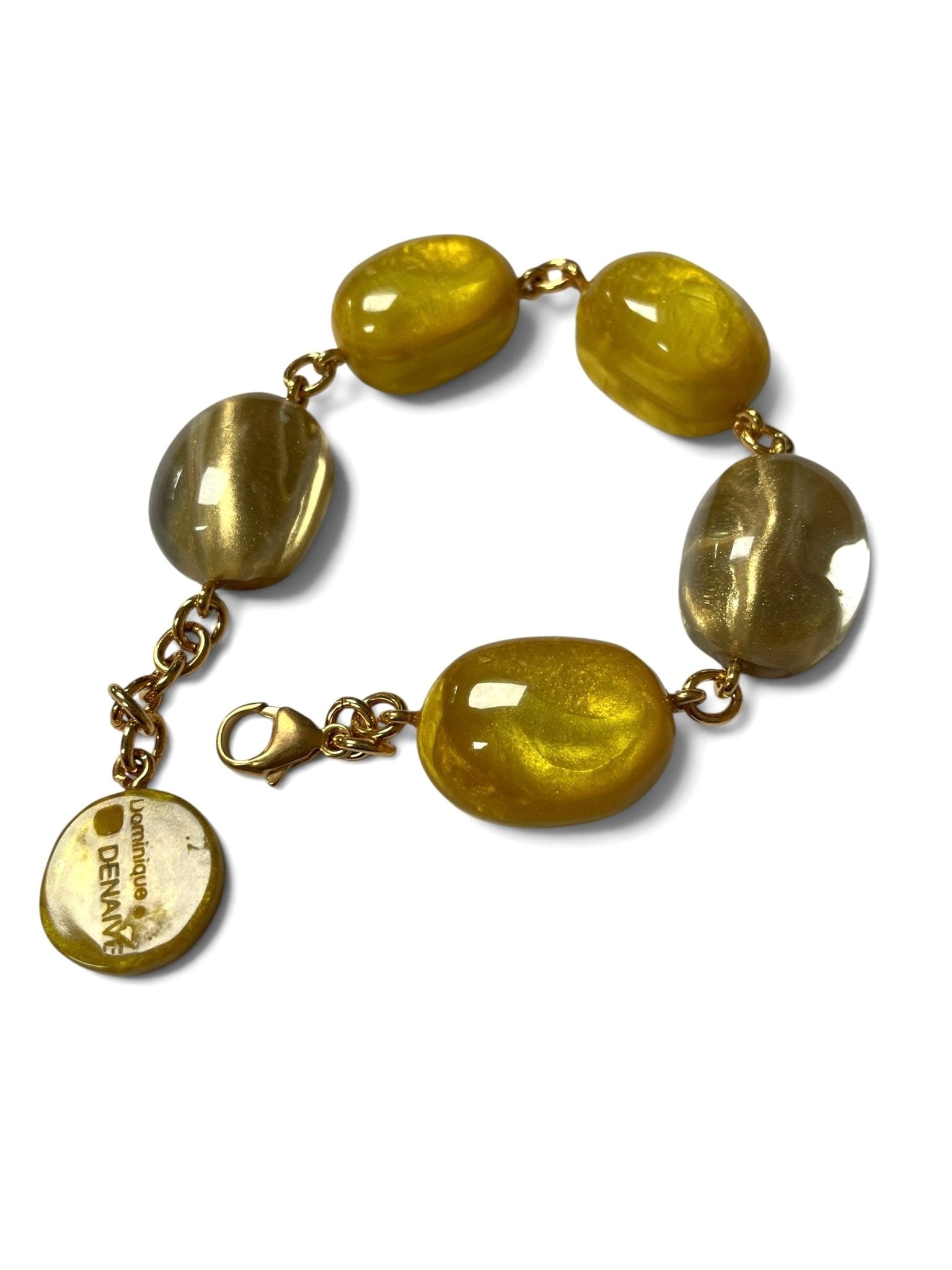 Bracelet "Bubbles" Andy Light of the sun yellow by Dominique Denaive - Natalia Willmott