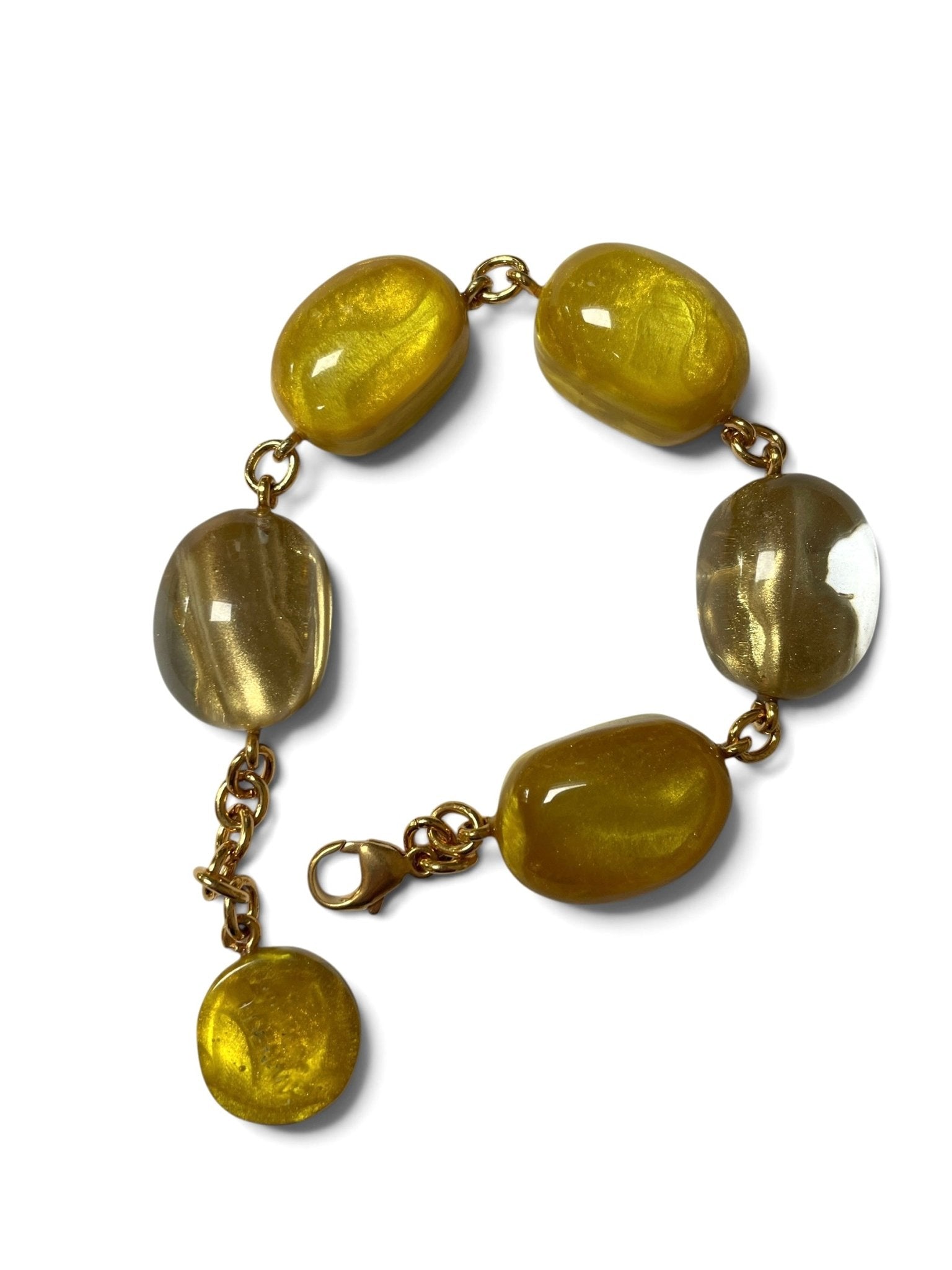 Bracelet "Bubbles" Andy Light of the sun yellow by Dominique Denaive - Natalia Willmott
