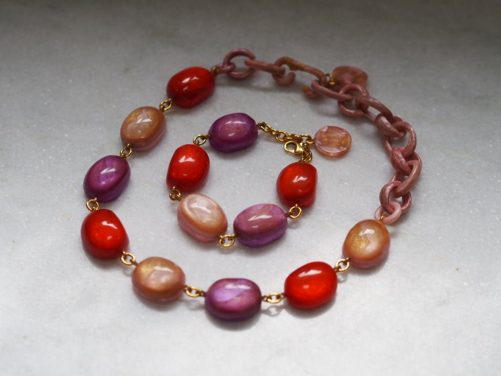 Bracelet "Bubbles" Andy multirose by DOMINIQUE DENAIVE Paris - Natalia Willmott