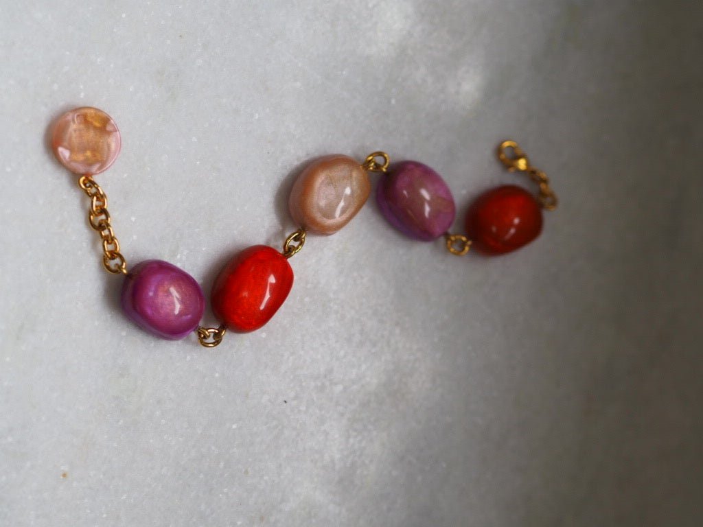 Bracelet "Bubbles" Andy multirose by DOMINIQUE DENAIVE Paris - Natalia Willmott