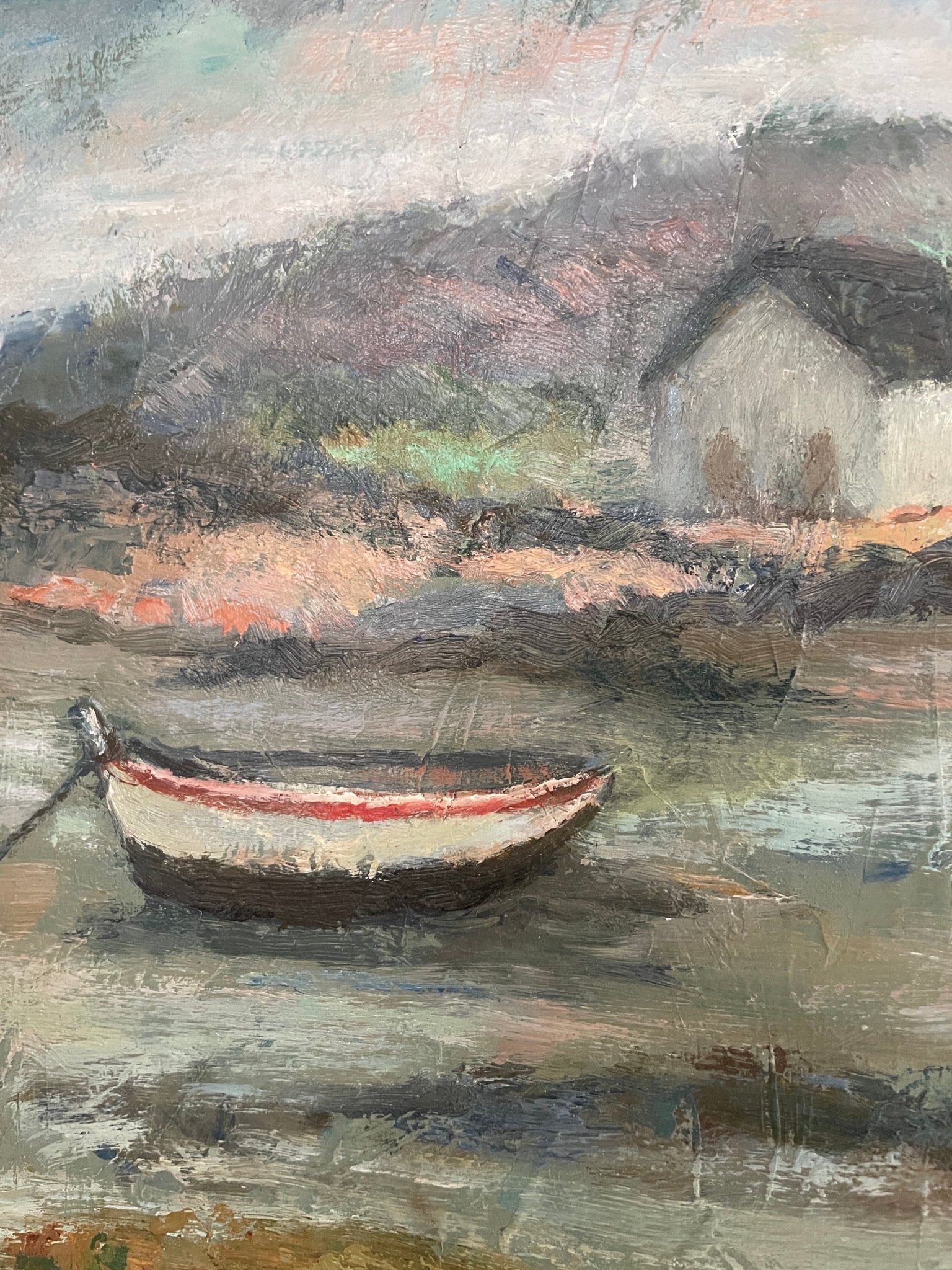 Breton port oil painting - Natalia Willmott