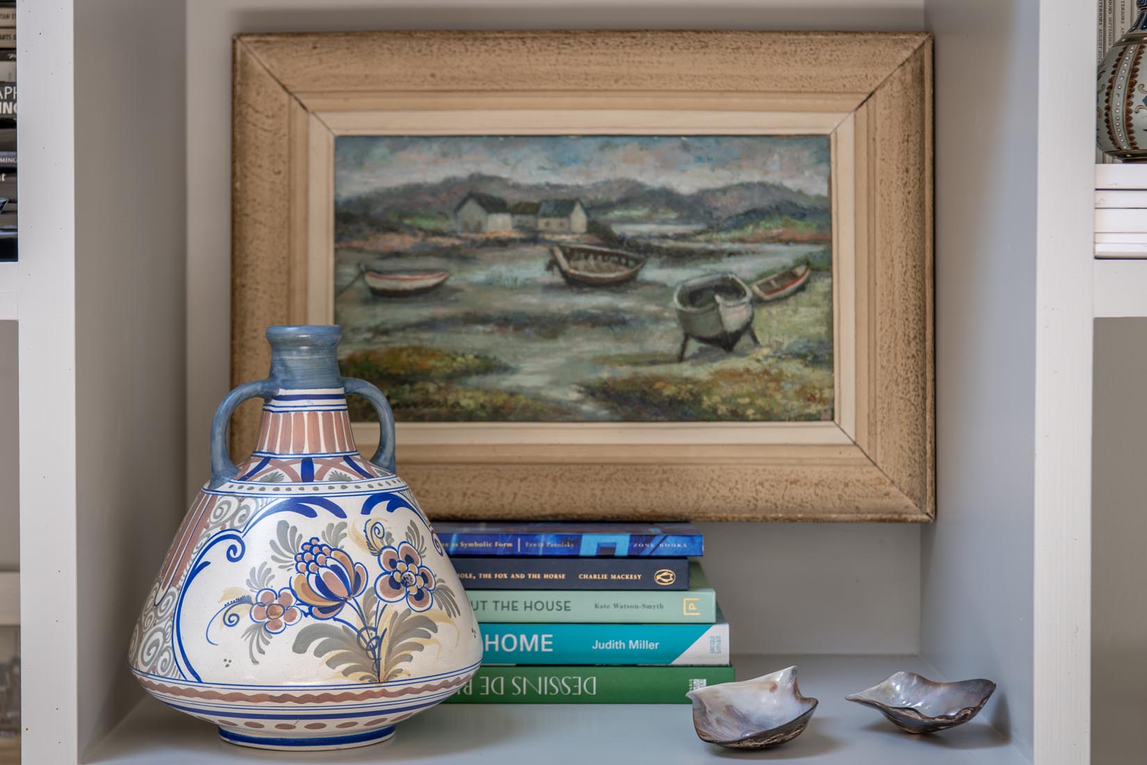 Breton port oil painting - Natalia Willmott