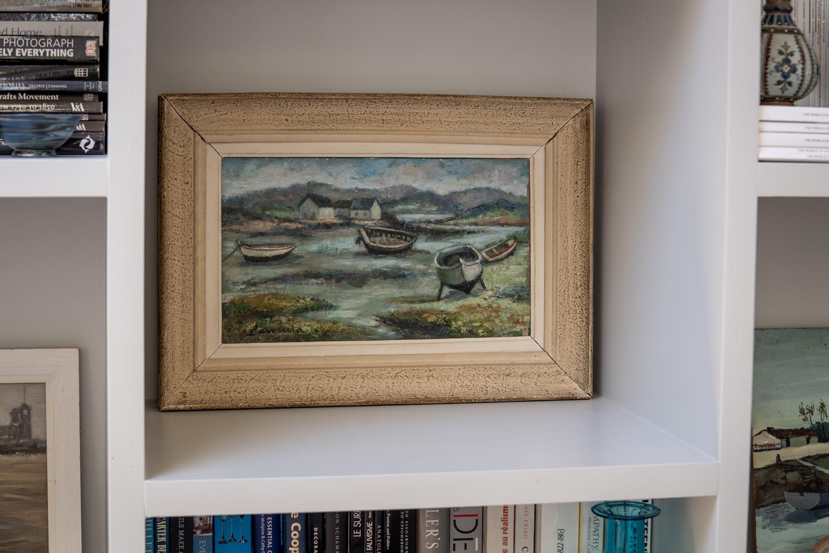 Breton port oil painting - Natalia Willmott