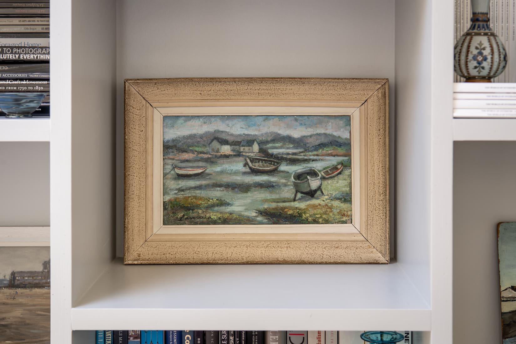 Breton port oil painting - Natalia Willmott