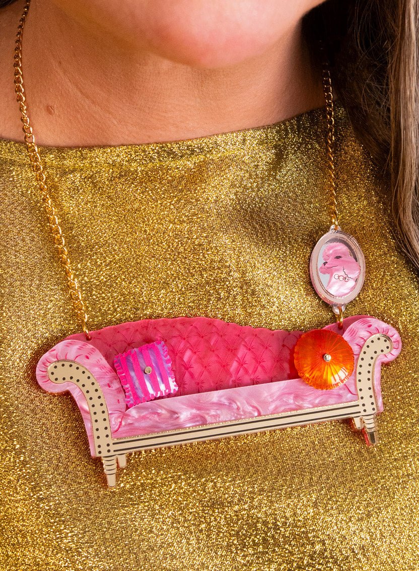 Chaise Longue Necklace Interior Curve for Tatty Devine - Natalia Willmott