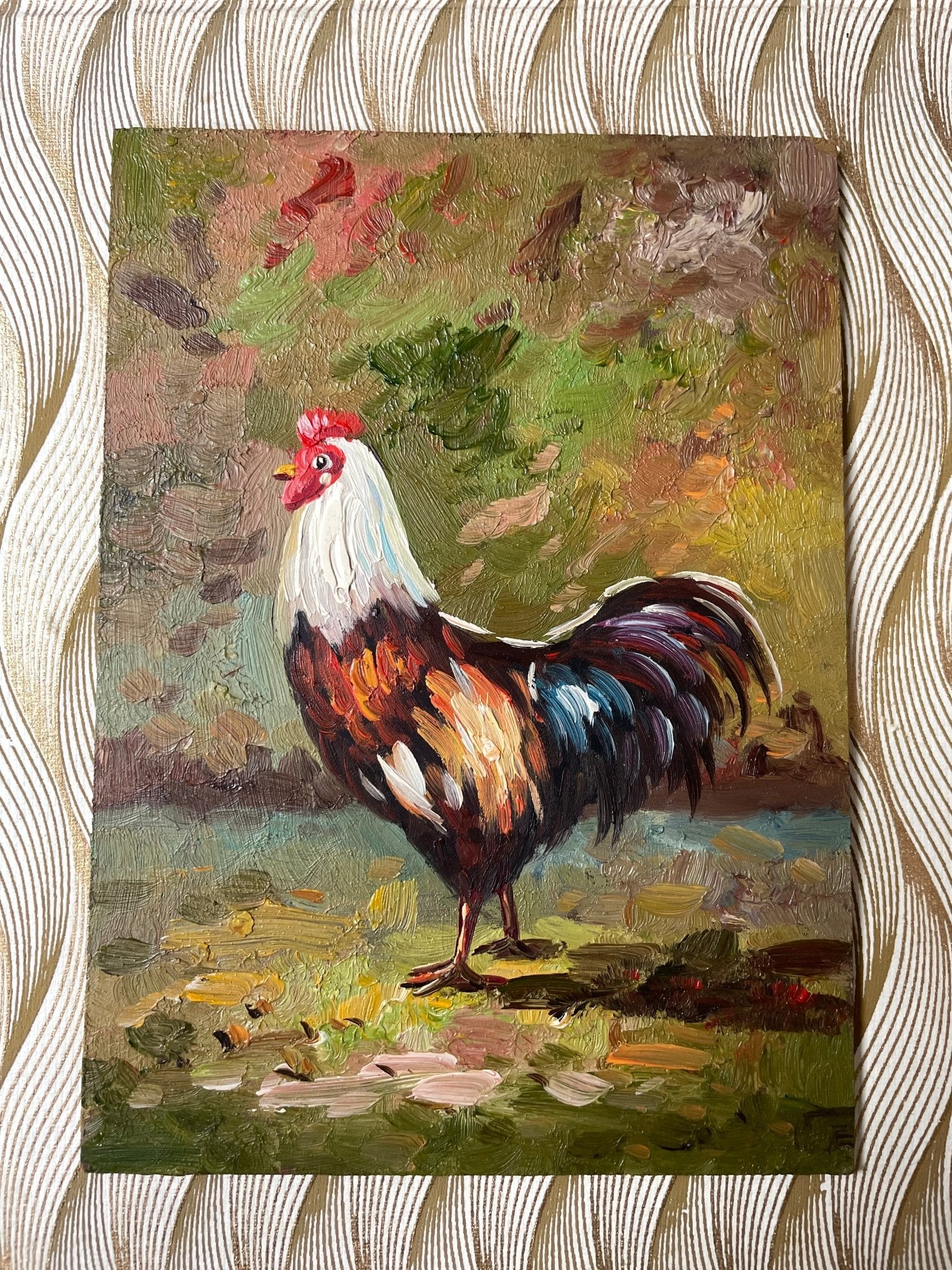 "Chicken" oil painting - Natalia Willmott