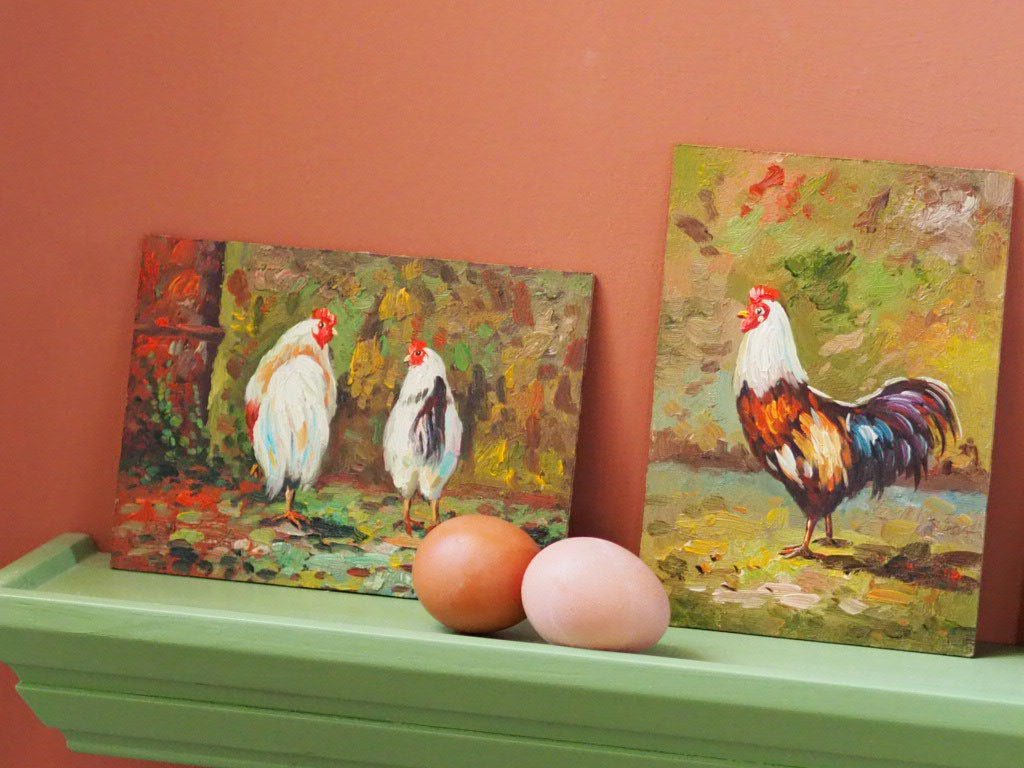 "Chicken" oil painting - Natalia Willmott