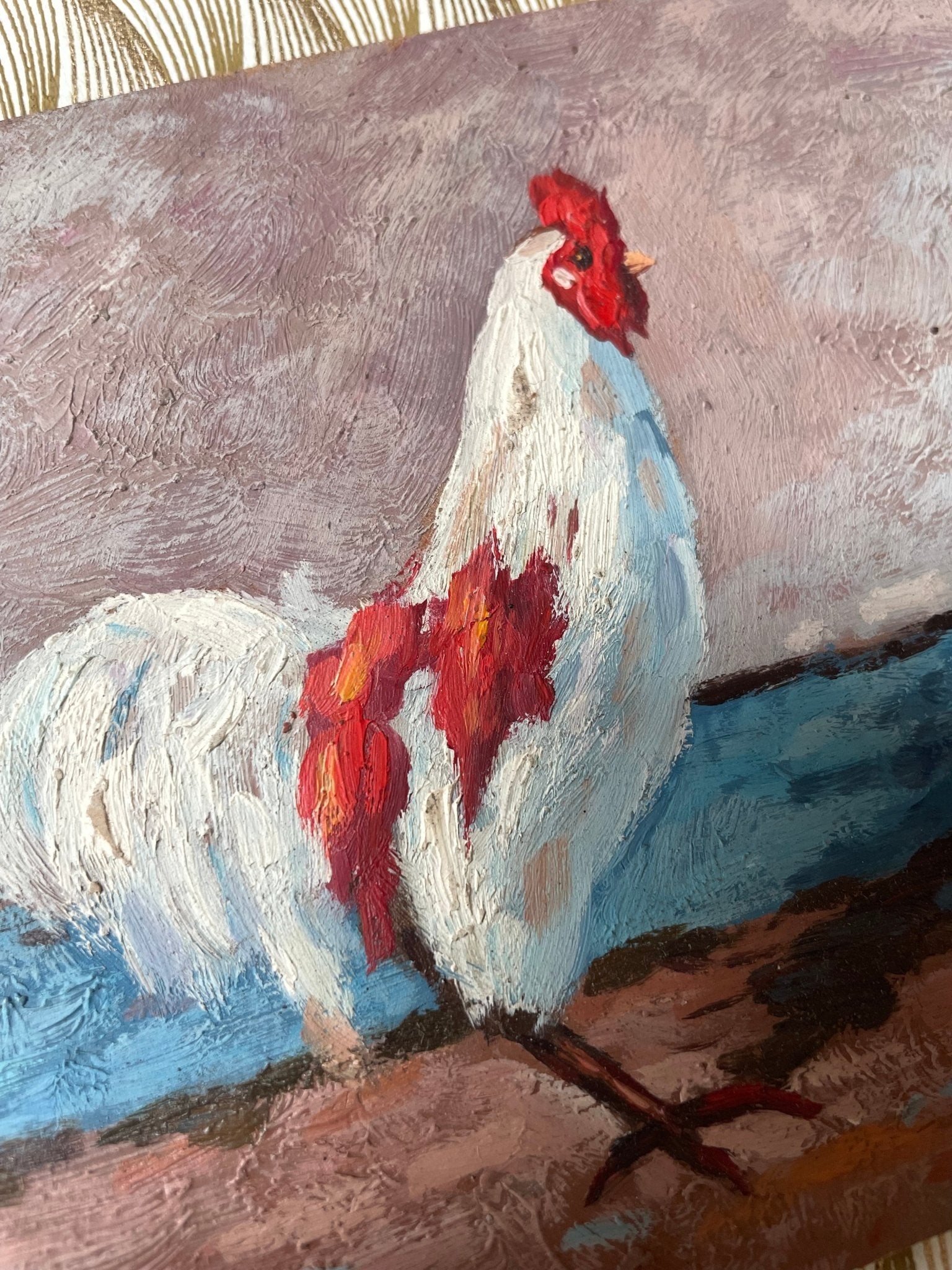 "Chicken" oil painting - Natalia Willmott