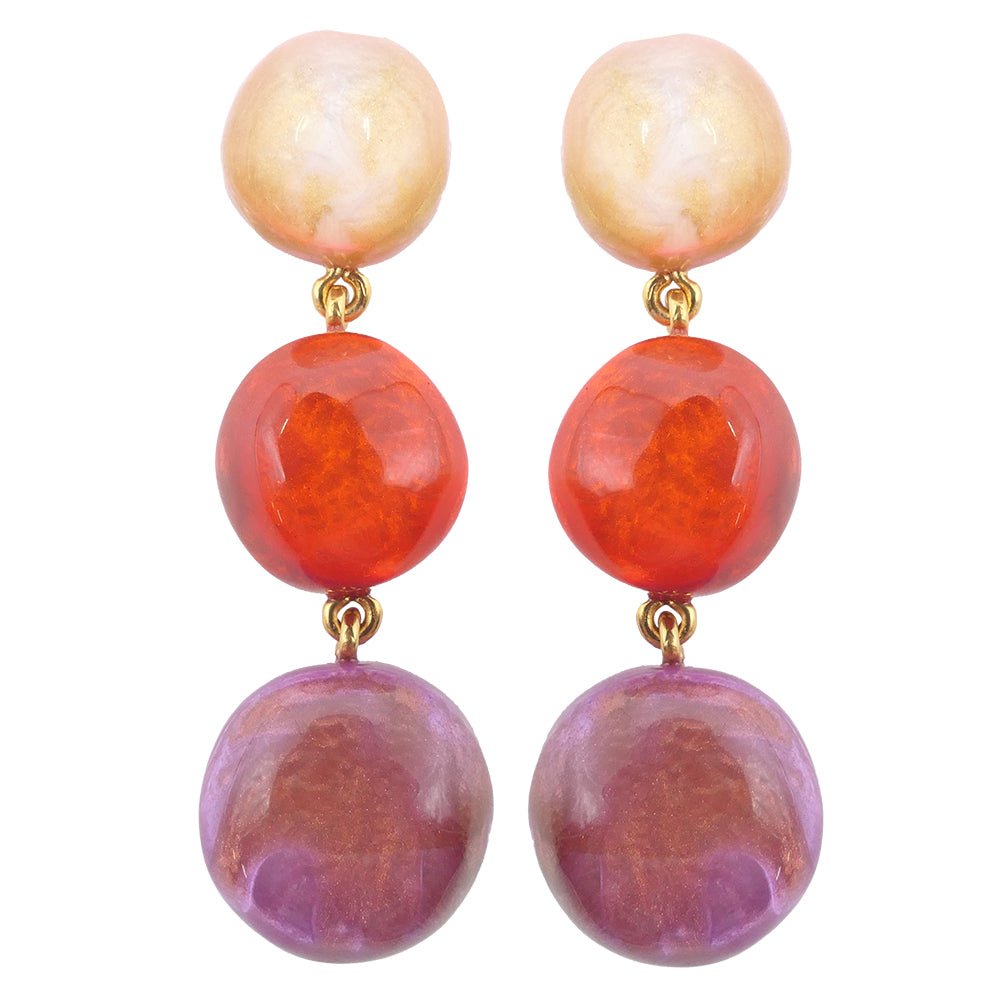 Clip on earrings "Lizzy" Multirose DOMINIQUE DENAIVE Paris - Natalia Willmott