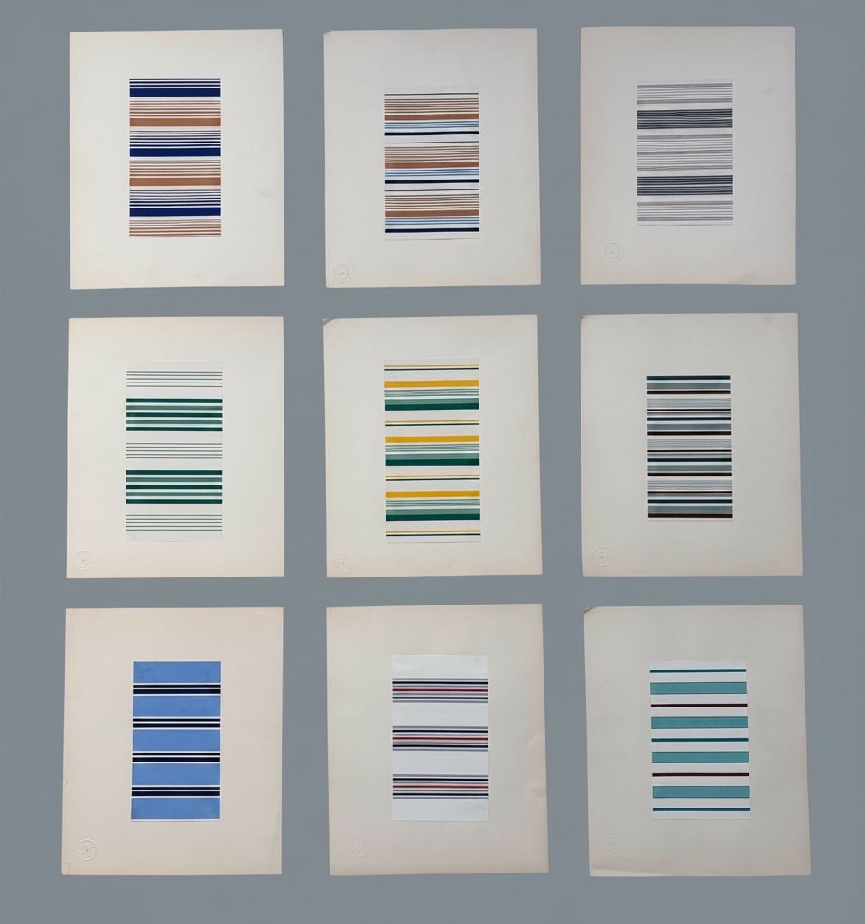 Collection of 9 vintage designs for shirts from 1930-50 - Natalia Willmott