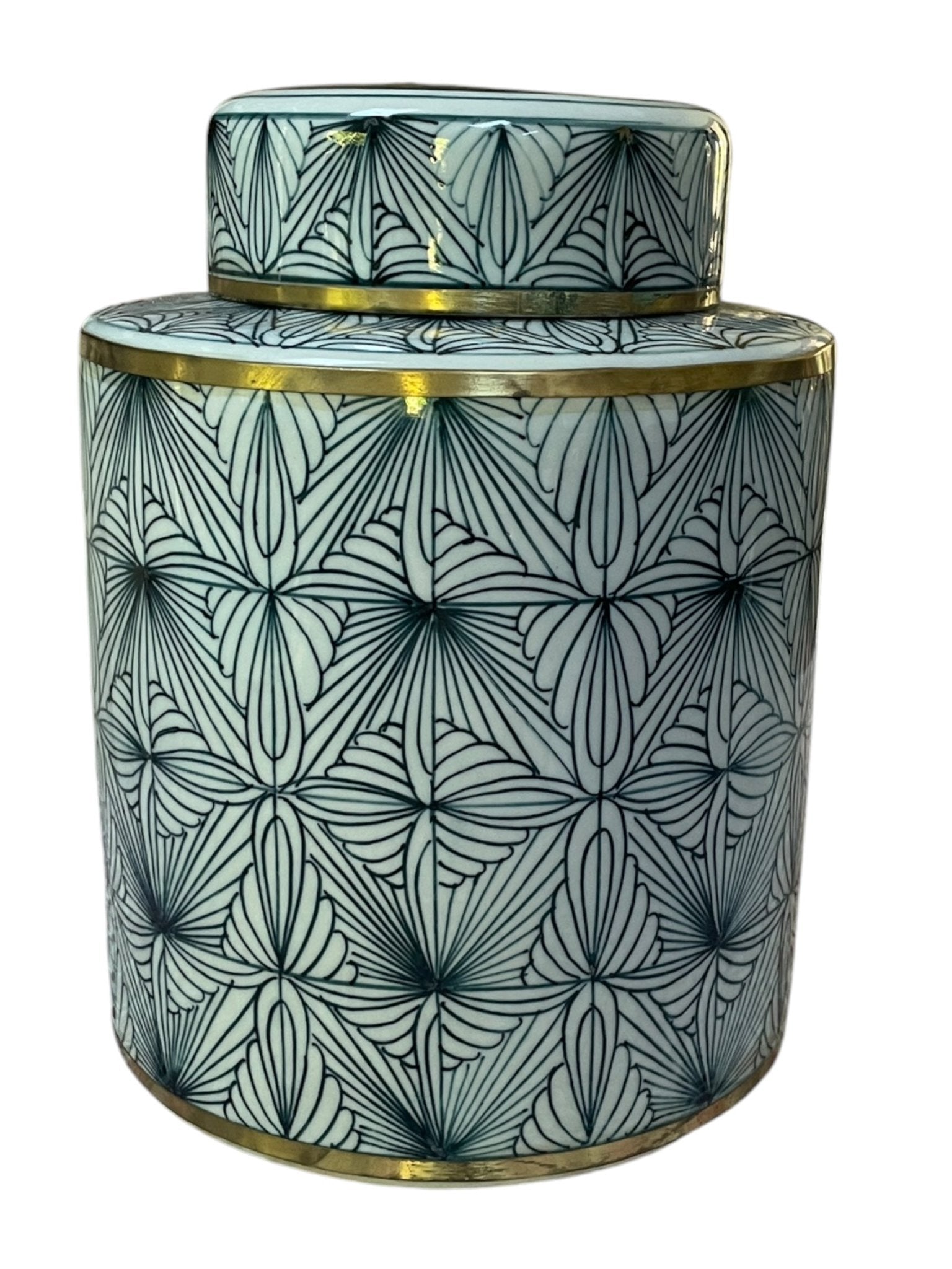 Contemporary jar with optical design - Natalia Willmott