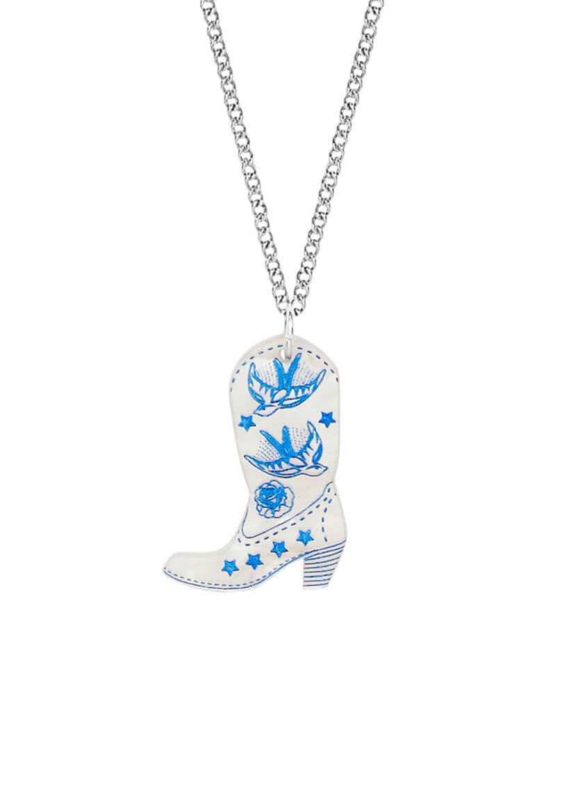 Cowboy boot necklace Tatty Devine - Natalia Willmott