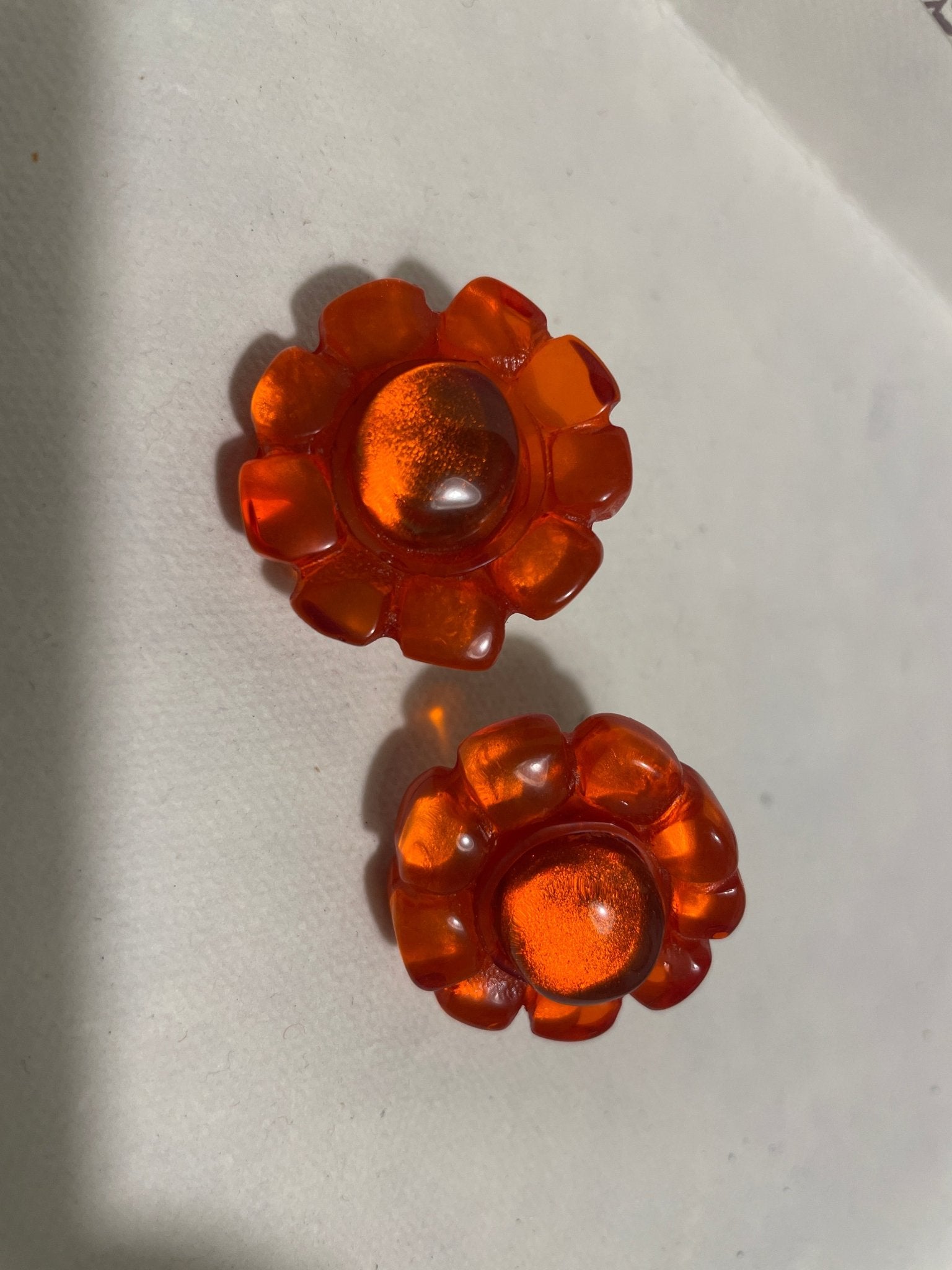 Earrings "Petra " tangerine - Natalia Willmott