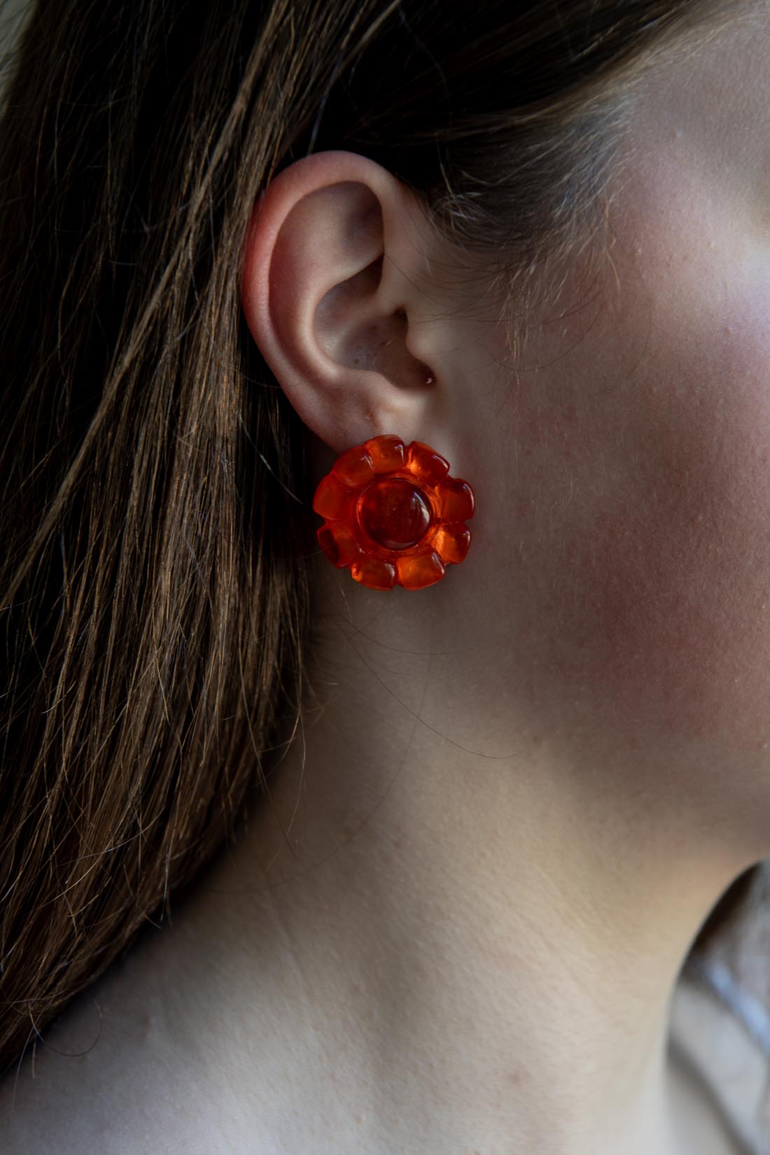 Earrings "Petra " tangerine - Natalia Willmott