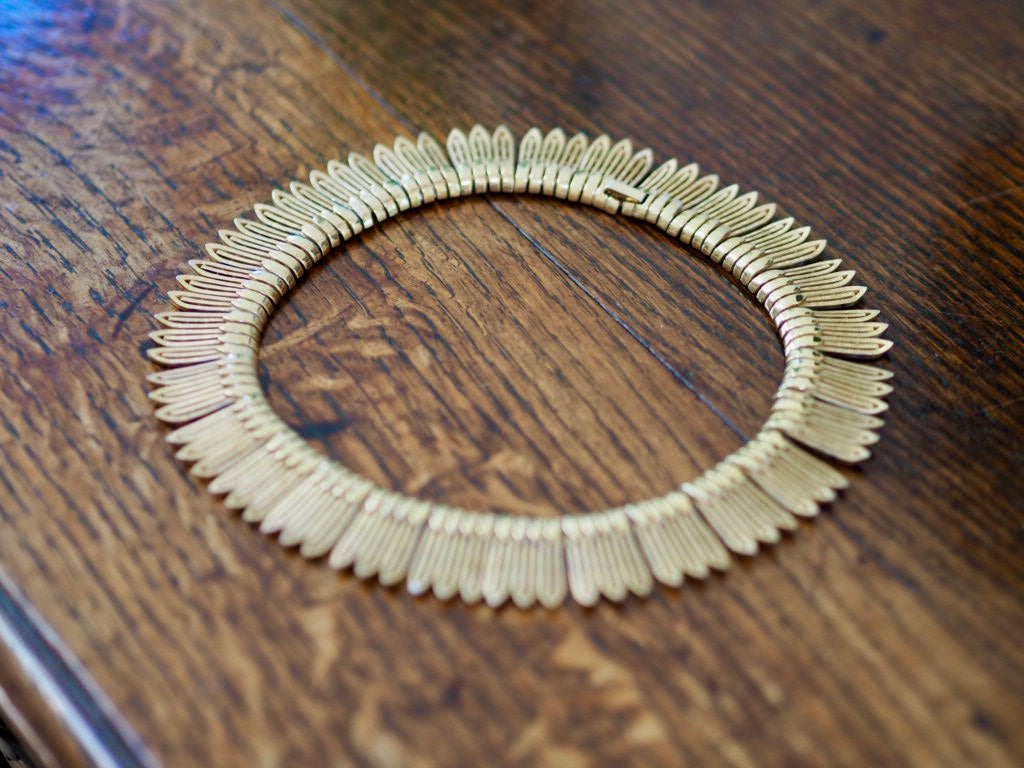 Egyptian revival Trifari 1960’s choker necklace - Natalia Willmott
