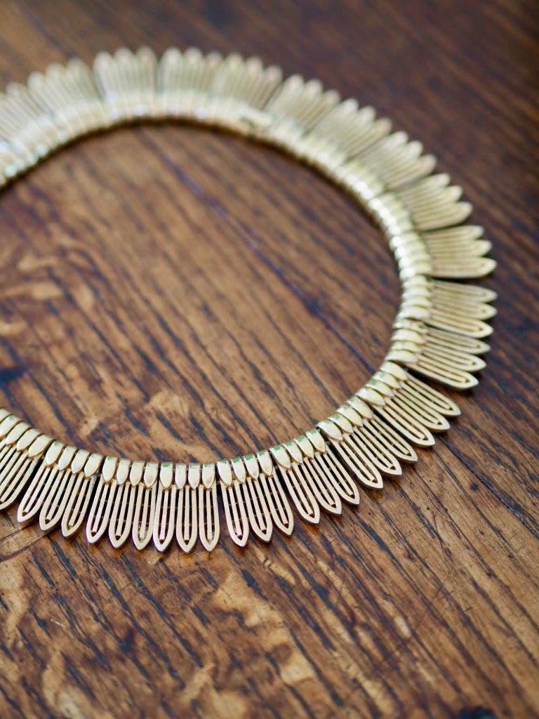 Egyptian revival Trifari 1960’s choker necklace - Natalia Willmott