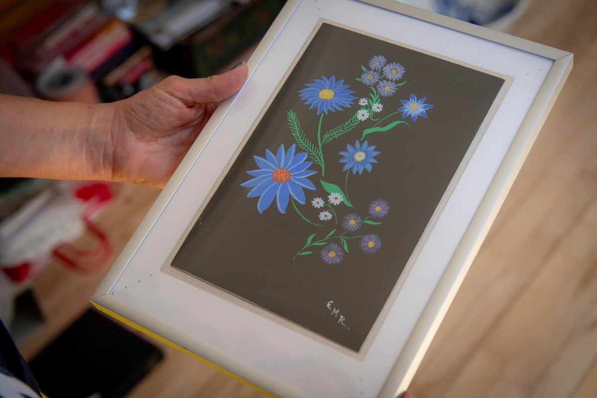 Folk Art vintage small floral gouaches - Natalia Willmott