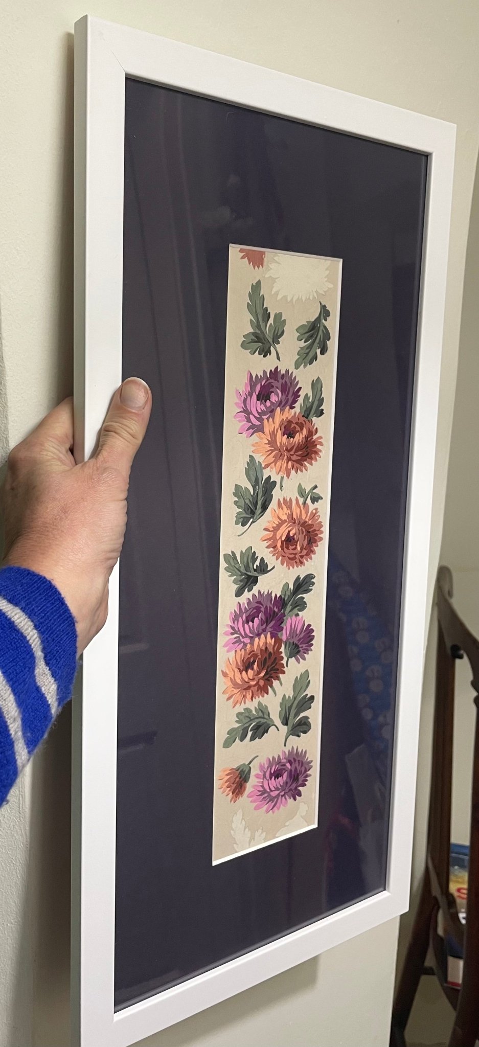 French antique Chrysanthenum ribbon design - Natalia Willmott