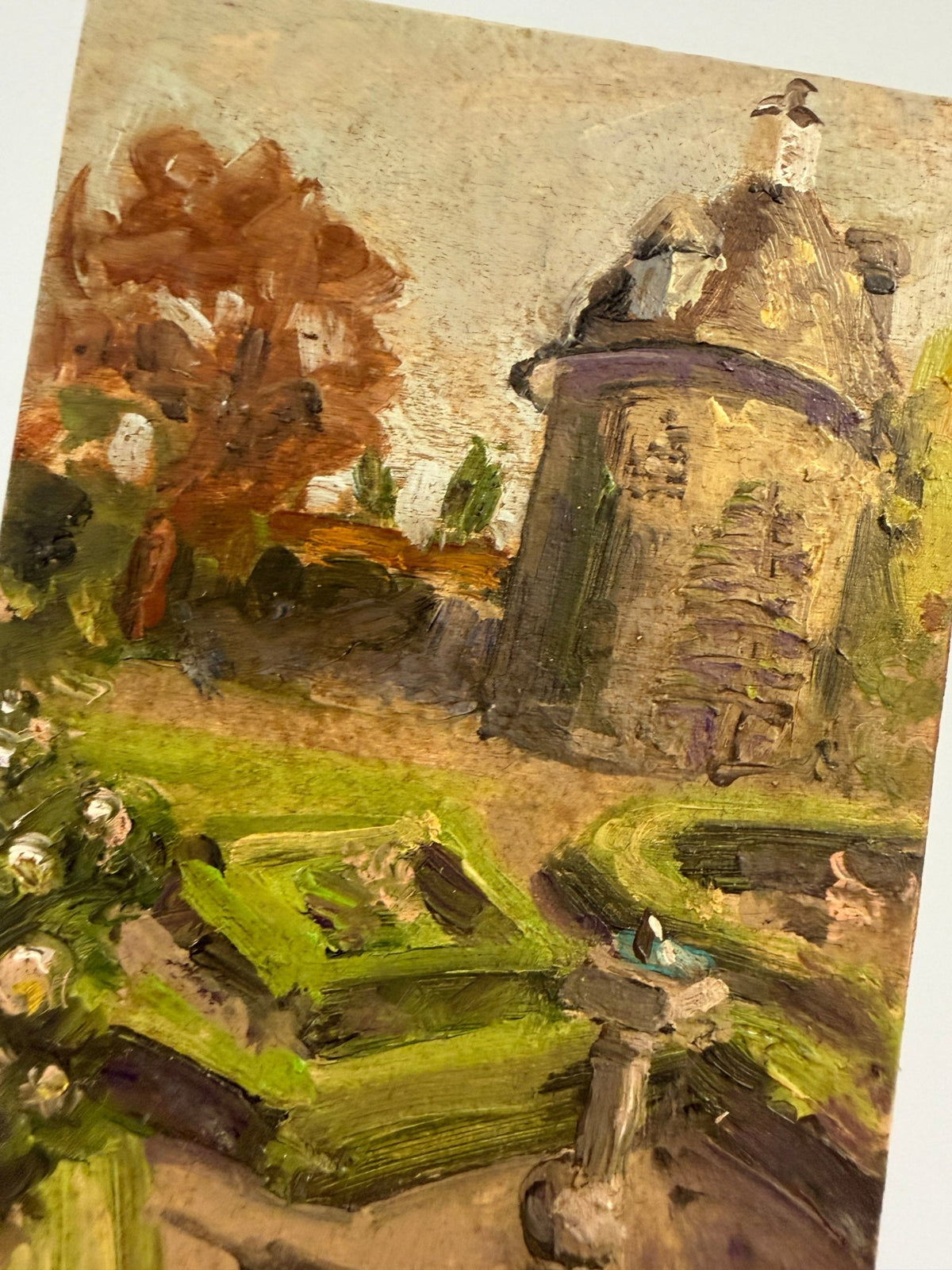 Garden view small oil painting - Natalia Willmott