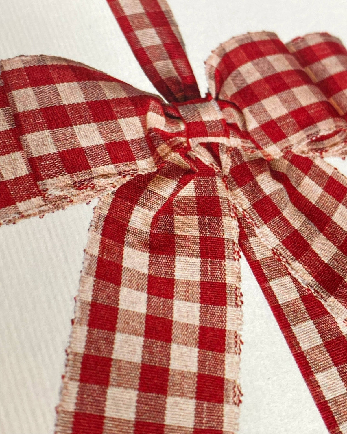 Gingham Bow Greeting Card | Birthday Card | Luxury Cards - Natalia Willmott