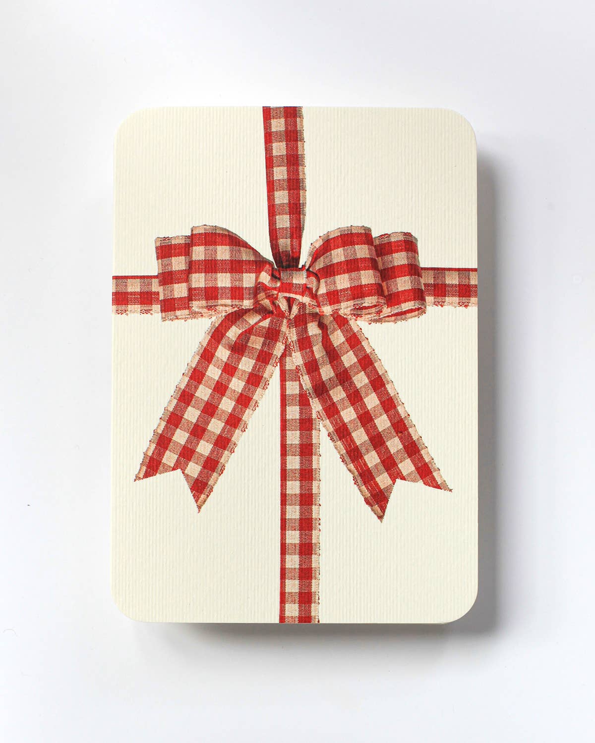 Gingham Bow Greeting Card | Birthday Card | Luxury Cards - Natalia Willmott