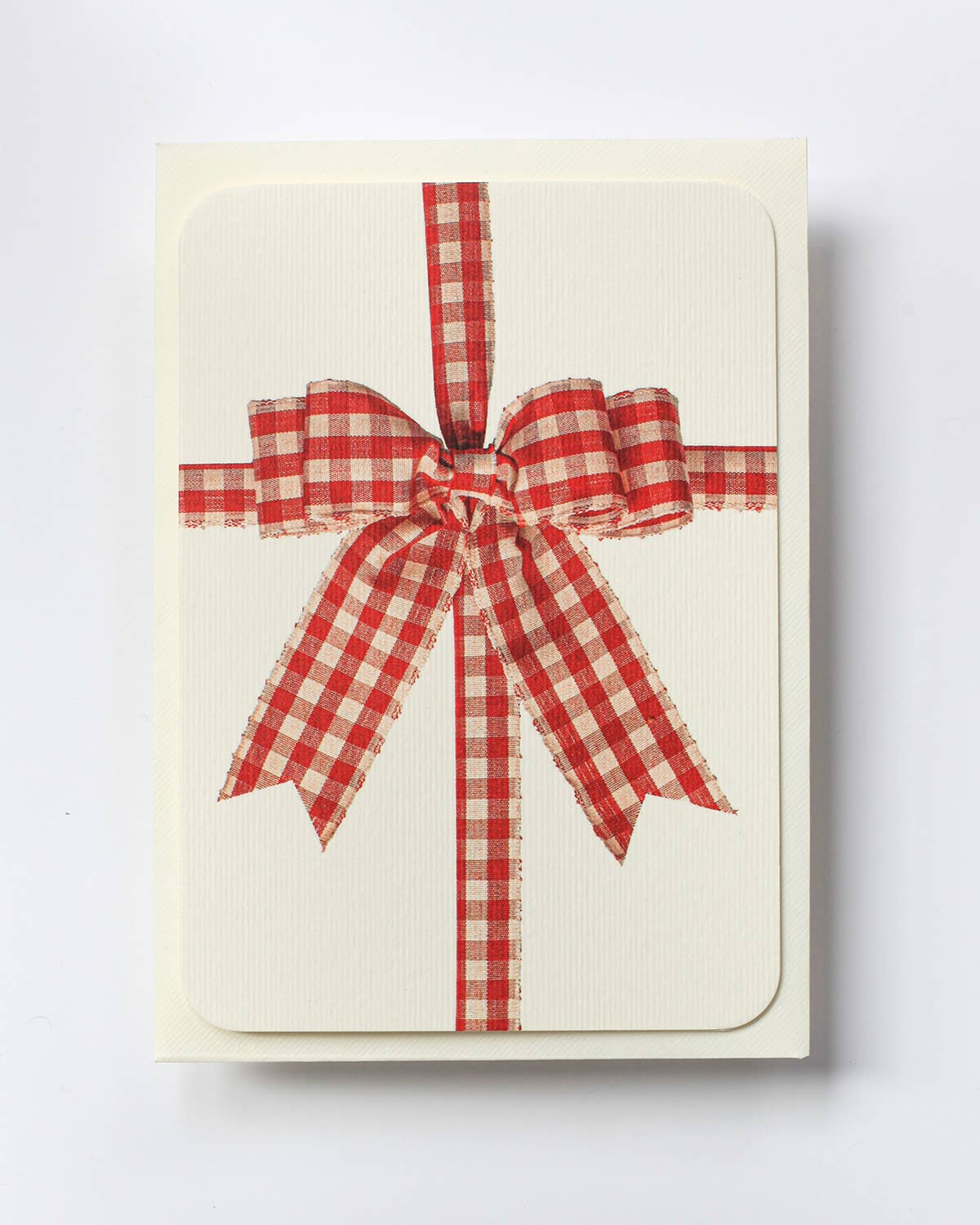 Gingham Bow Greeting Card | Birthday Card | Luxury Cards - Natalia Willmott