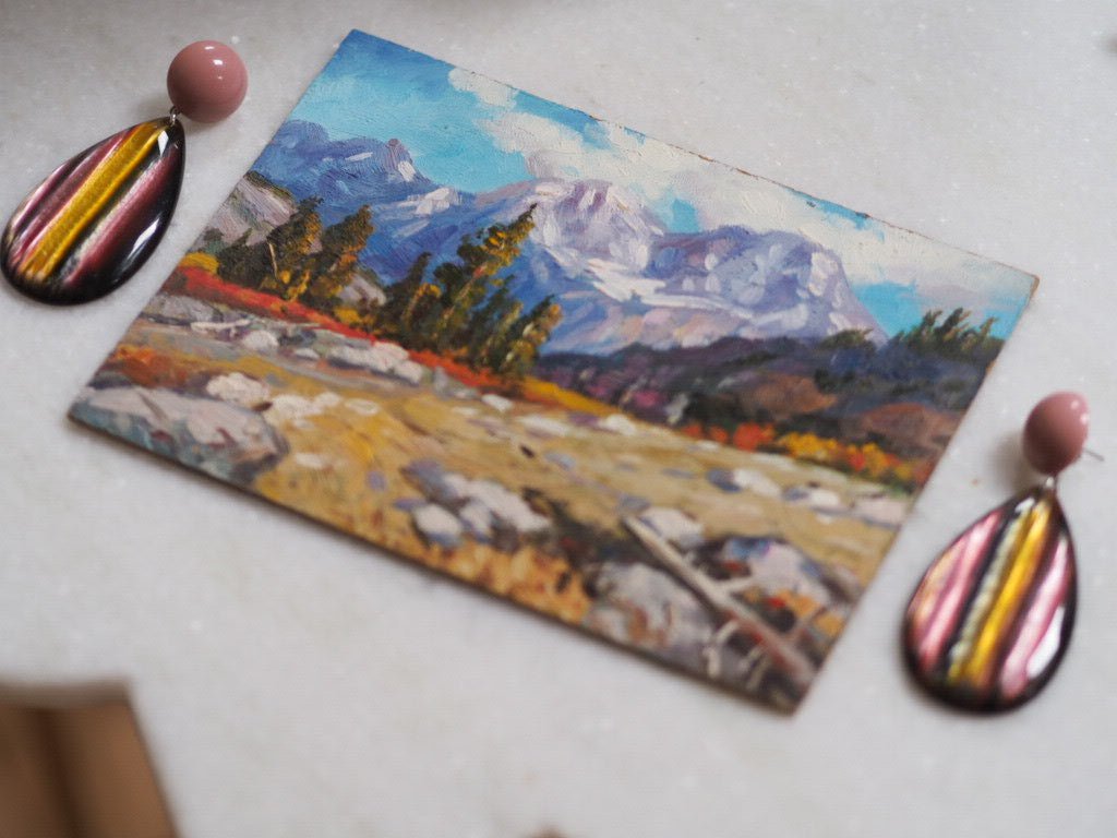 Grand Teton view oil painting - Natalia Willmott