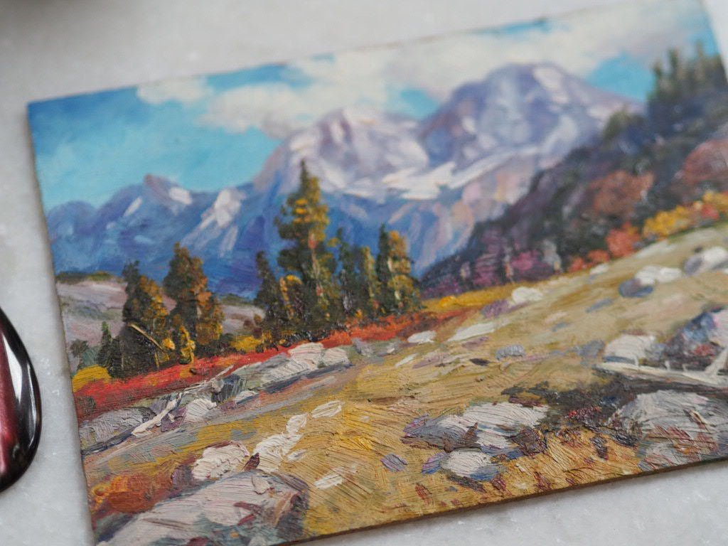 Grand Teton view oil painting - Natalia Willmott