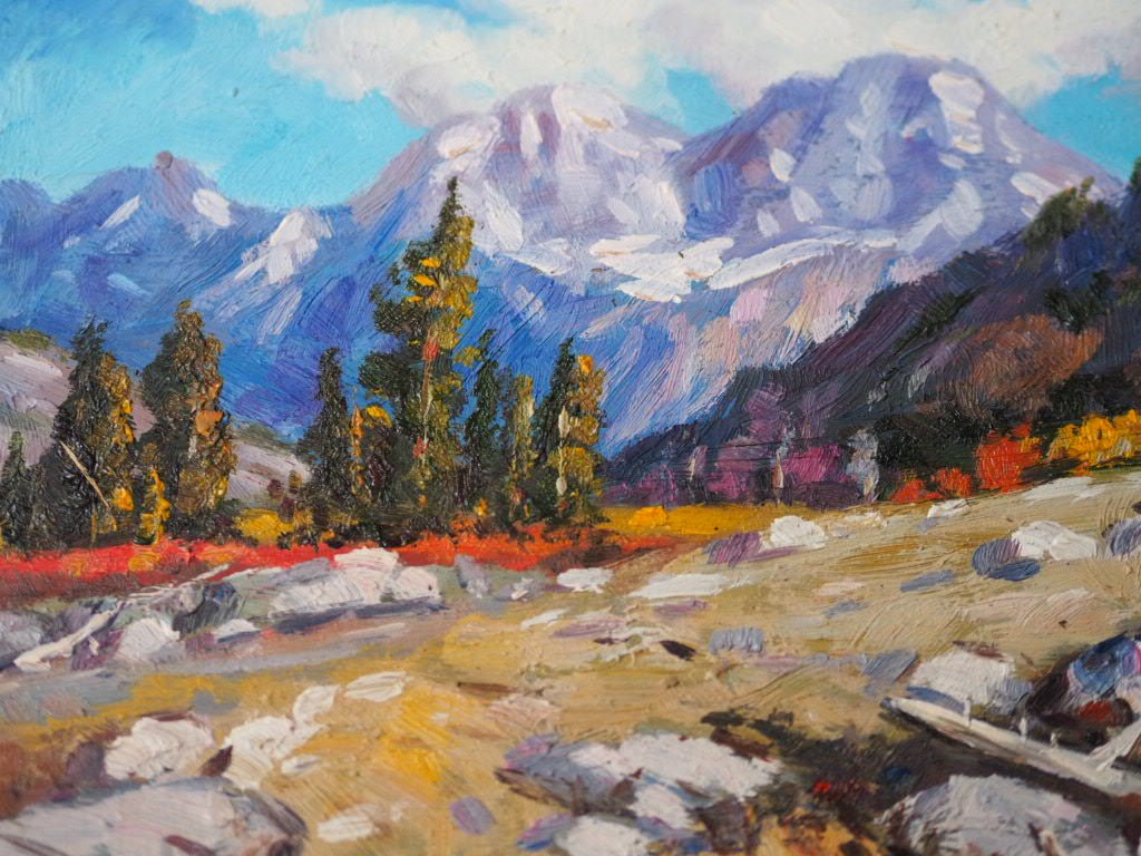 Grand Teton view oil painting - Natalia Willmott
