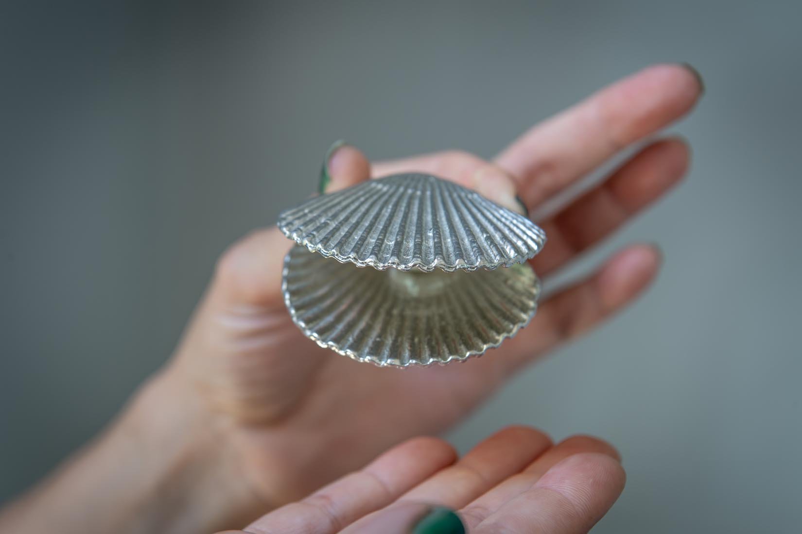 Handmade Pewter scallop shell trinket tray - Natalia Willmott