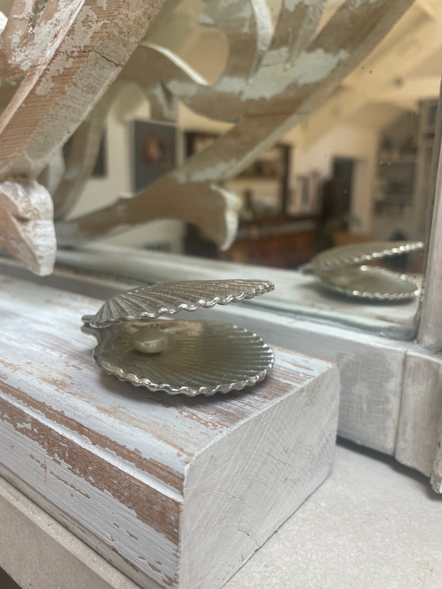 Handmade Pewter scallop shell trinket tray - Natalia Willmott