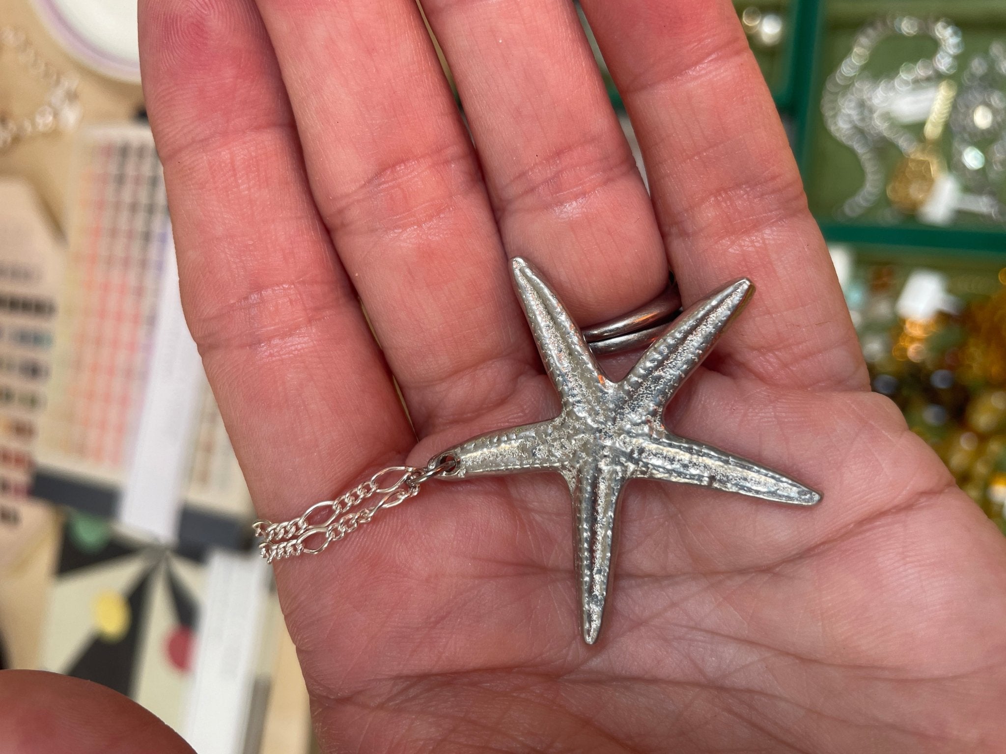Handmade starfish pewter Necklace - Natalia Willmott