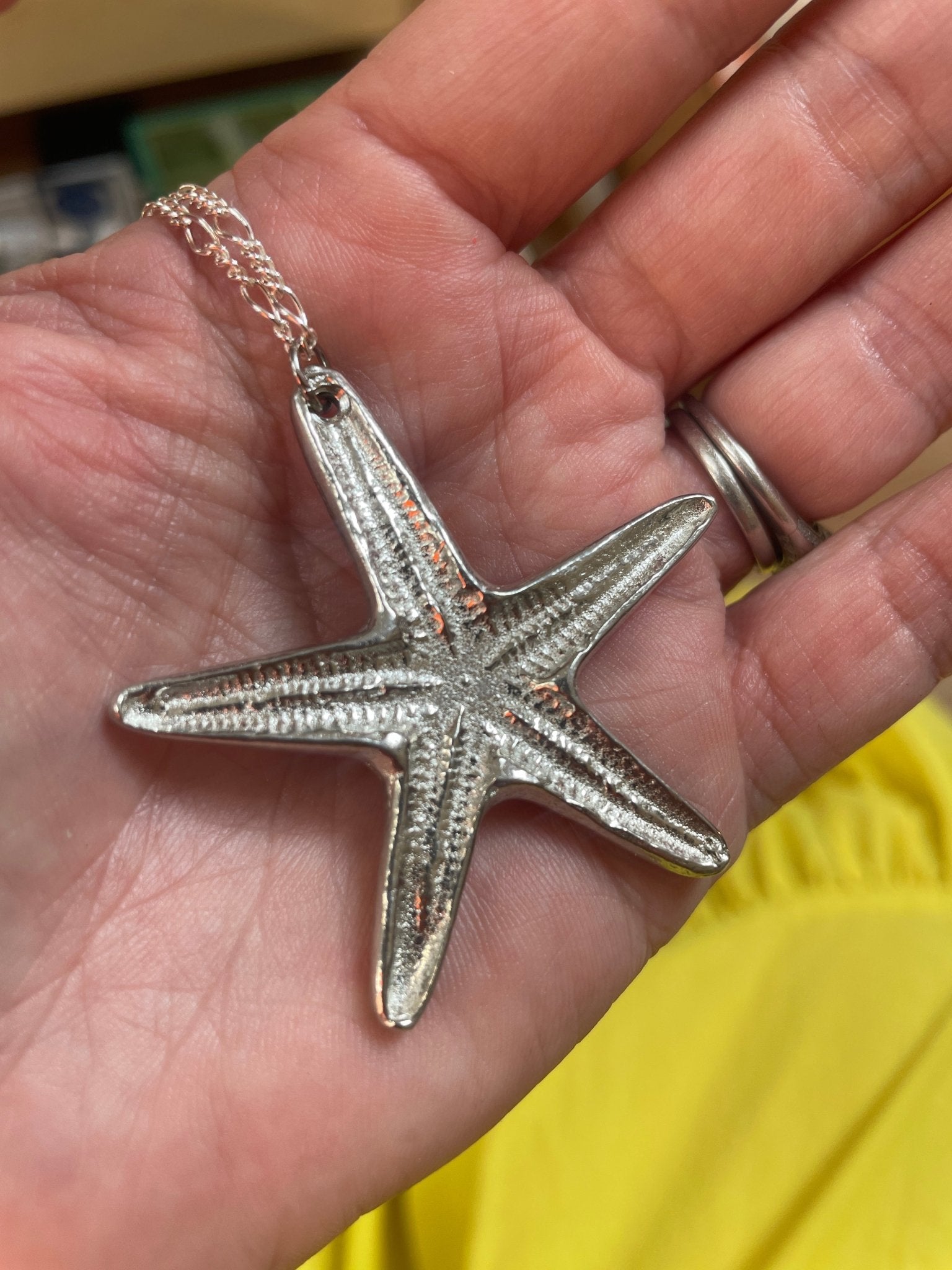 Handmade starfish pewter Necklace - Natalia Willmott
