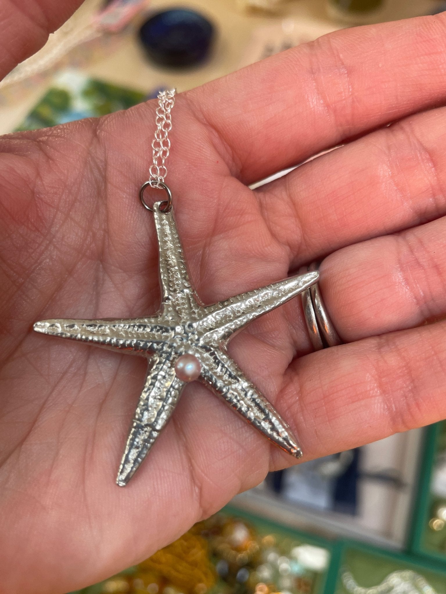 Handmade starfish pewter Necklace - Natalia Willmott