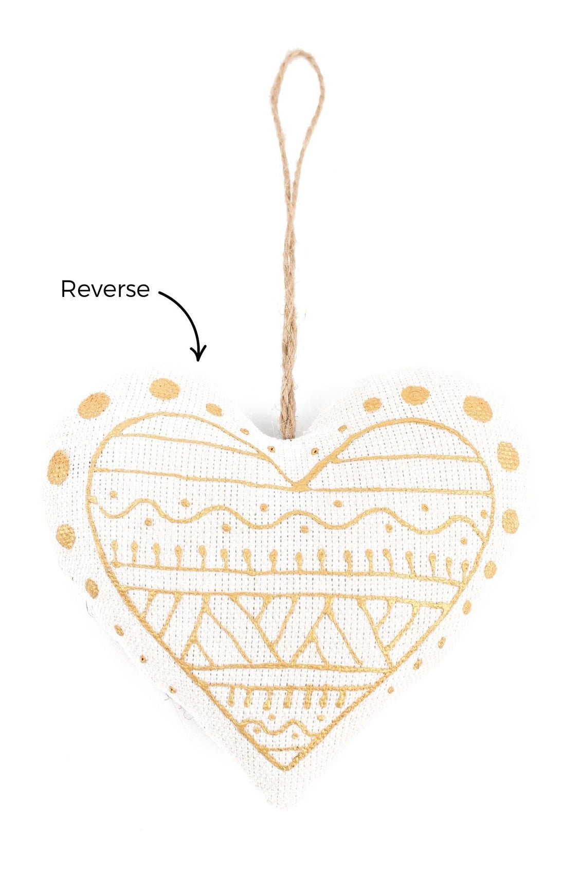Hanging Heart hand painted Decoration with Bird - Natalia Willmott