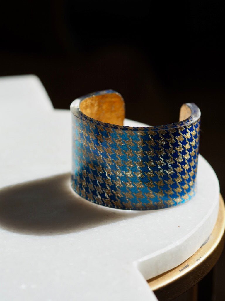 Houndstooth necklace and cuff by Mojiana designs - Natalia Willmott