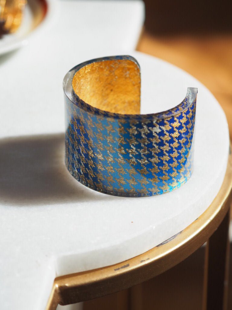 Houndstooth necklace and cuff by Mojiana designs - Natalia Willmott