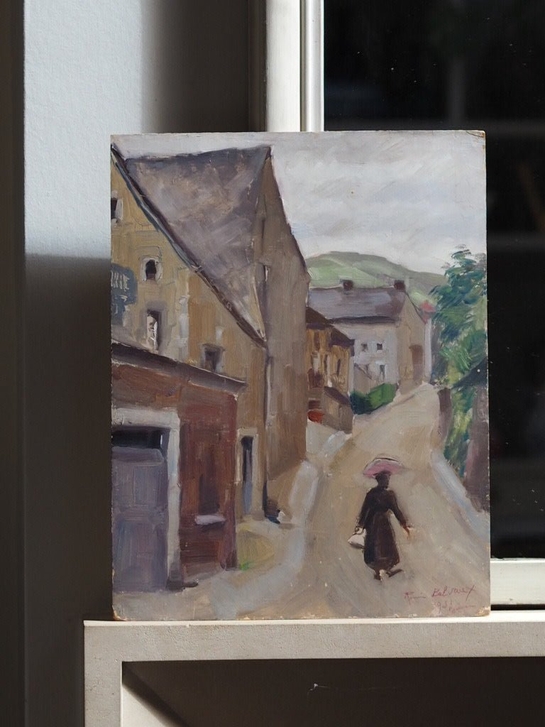 In the Pyrennes oil painting by Renée Belvaux - Natalia Willmott