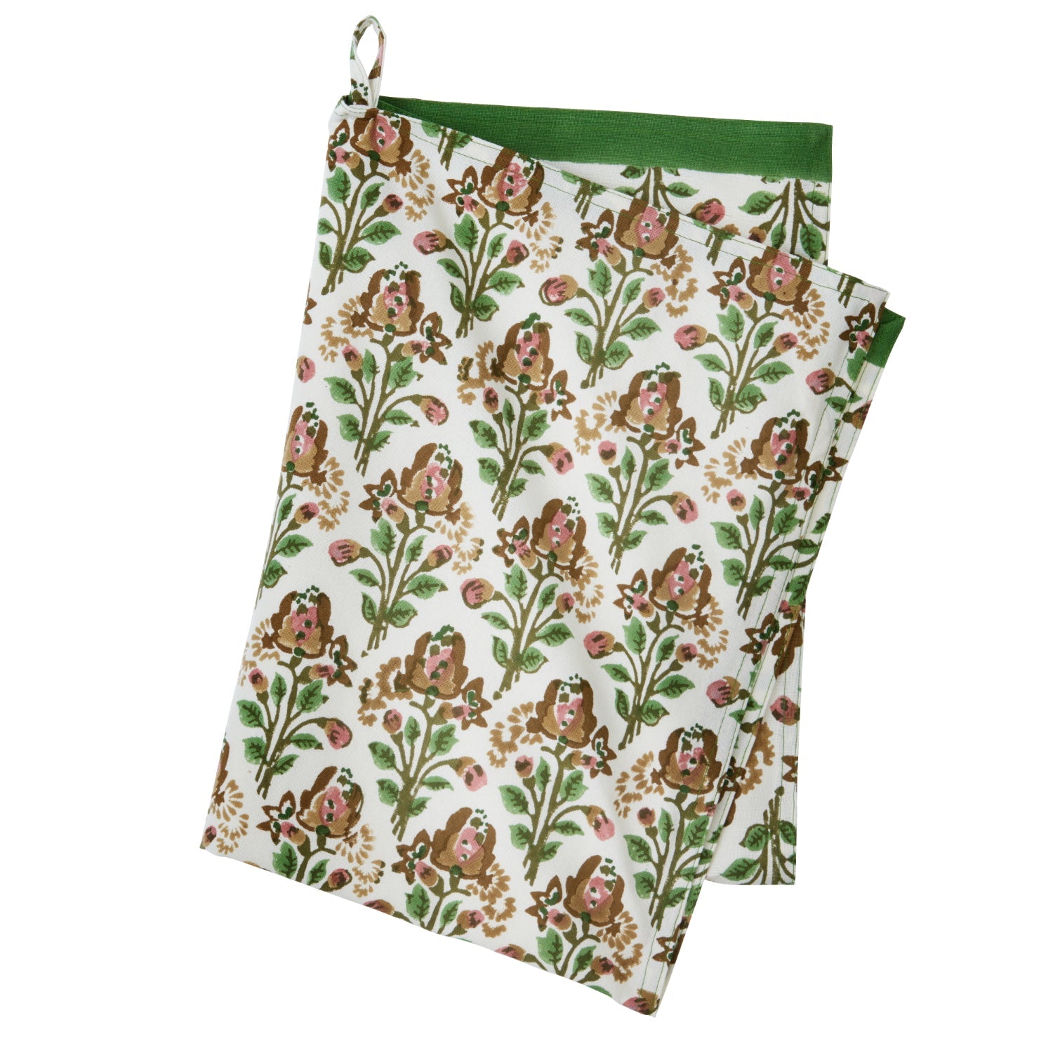 Kitchen Tea Towel / hand towel Blossom sage green - Natalia Willmott