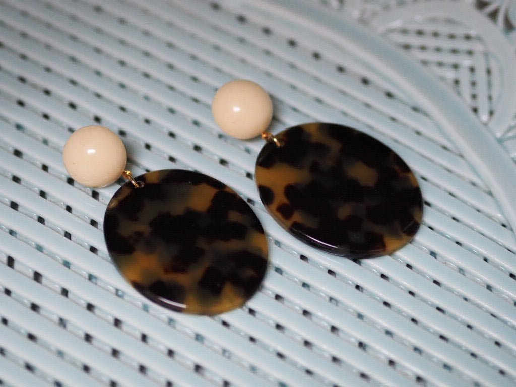 Large leopard design earrings - Natalia Willmott