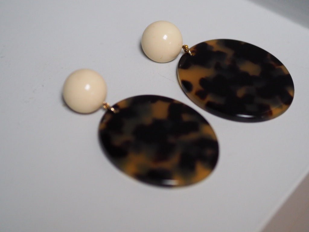 Large leopard design earrings - Natalia Willmott