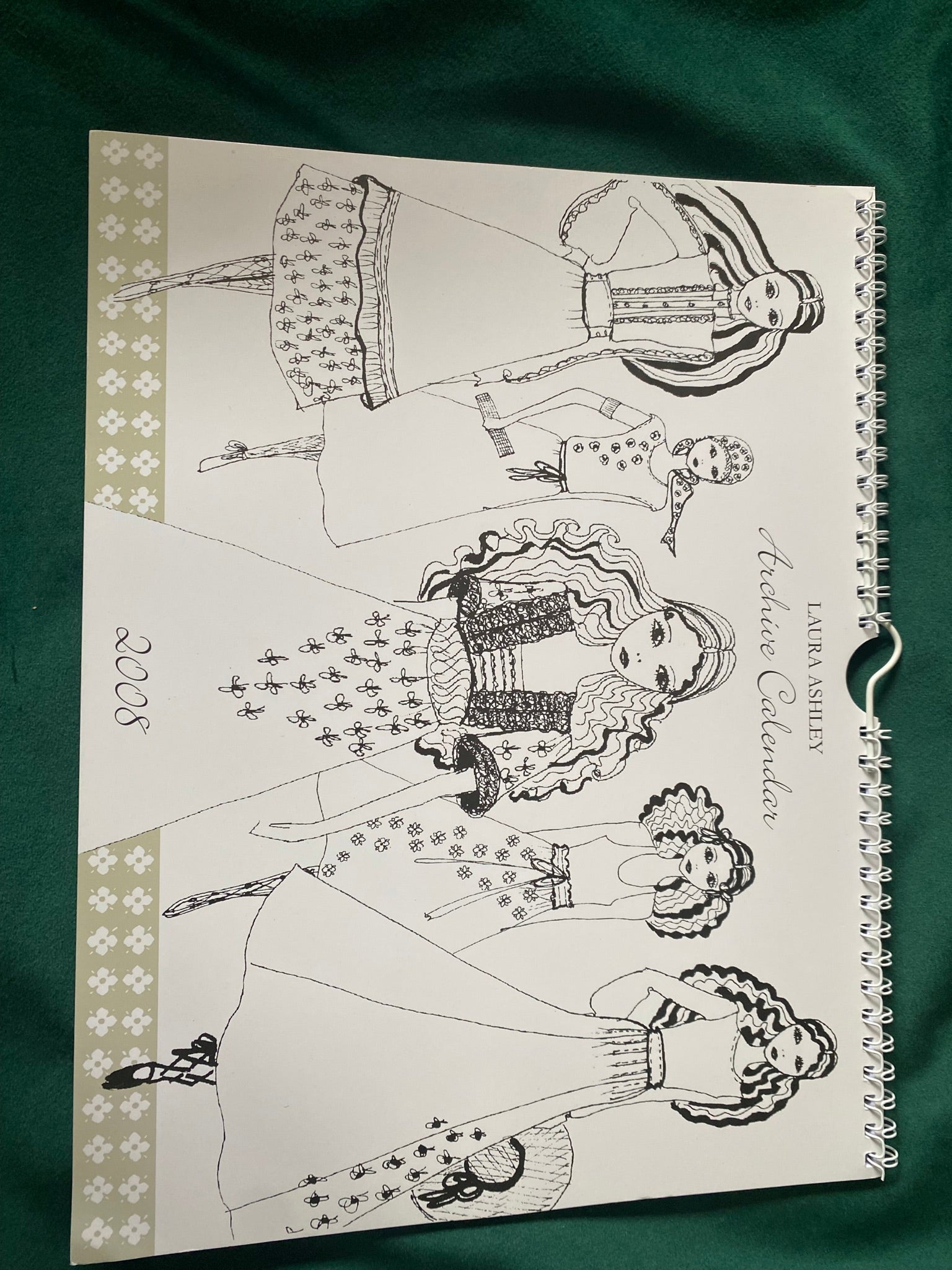Laura Ashley vintage fashion drawings - Natalia Willmott