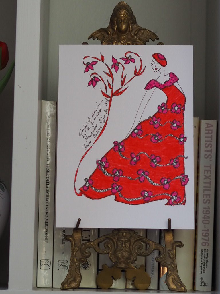 Laura Ashley vintage fashion drawings - Natalia Willmott